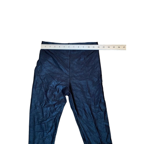 American Apparel Legging Women's Size L Black Hight Rise Skinny Leg Flat Front - Picture 2 of 3